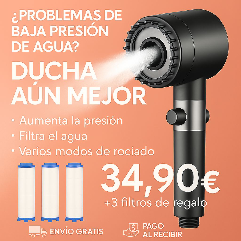 Ducha alta presión: Convierte tu baño en un spa en minutos