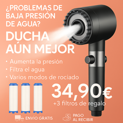 Ducha alta presión: Convierte tu baño en un spa en minutos